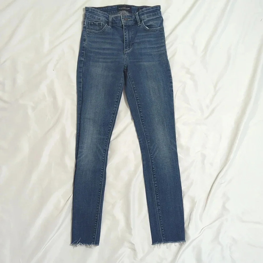Lucky Brand Brigette Skinny Jean, Color Monsoon Size 24